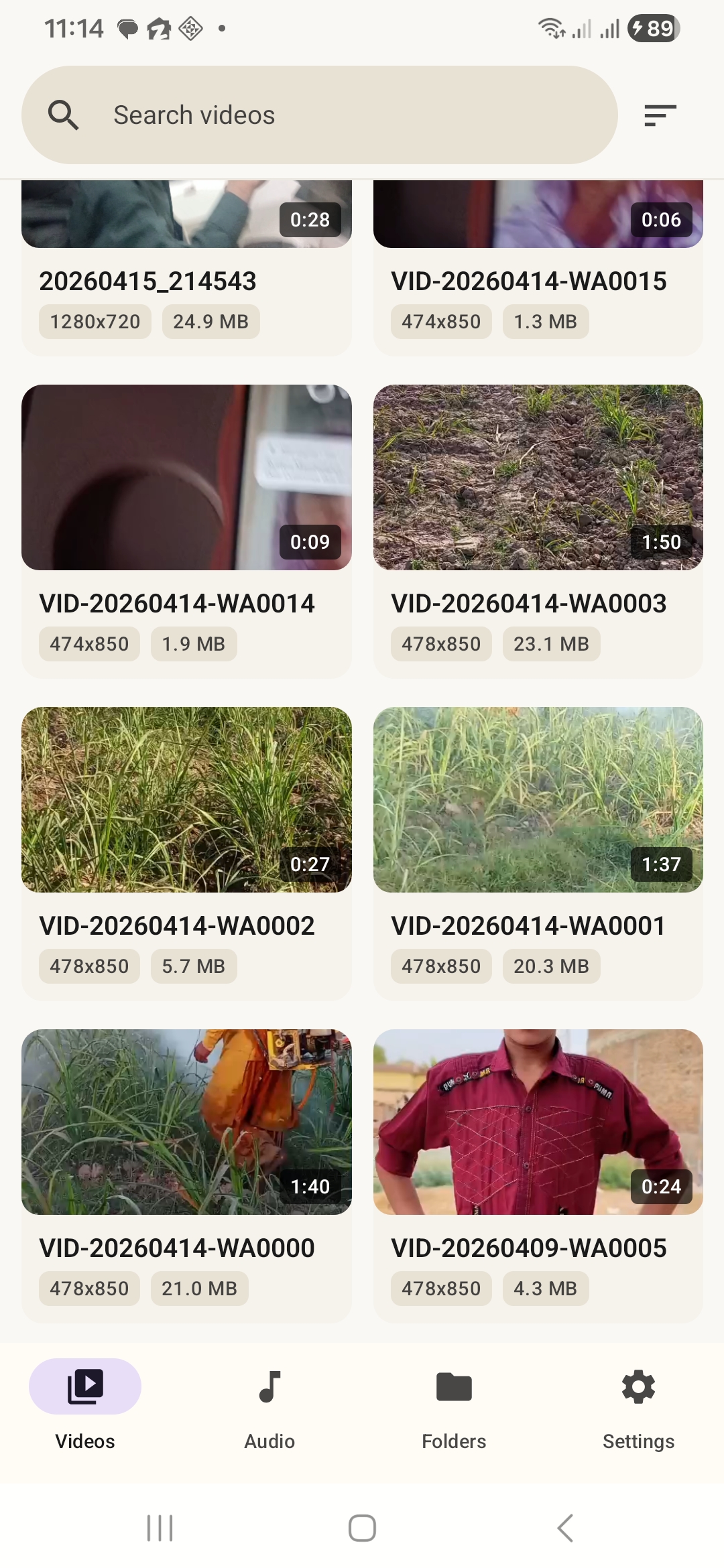 XiPlayer videos library